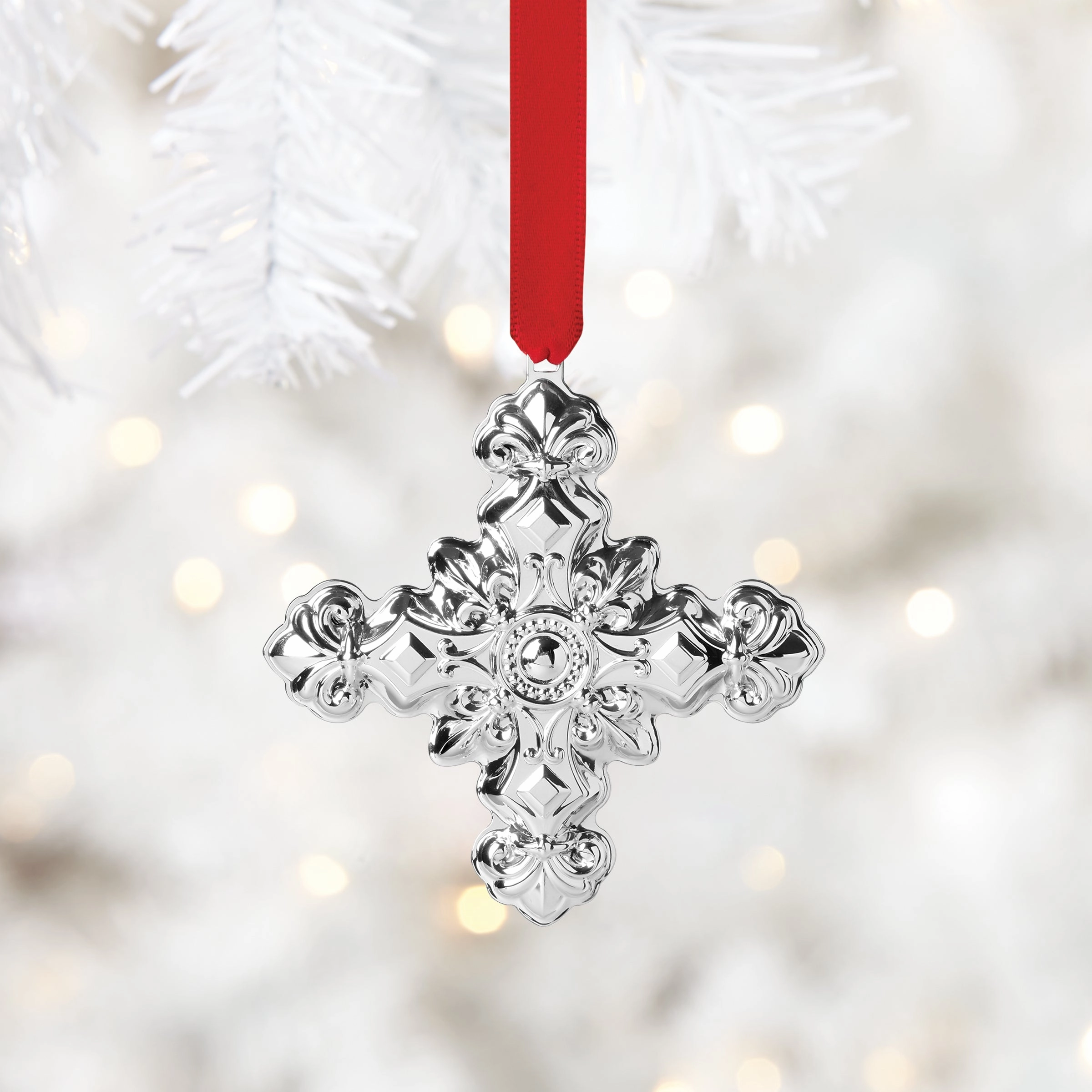 2024 54th Annual Christmas Cross Sterling Silver Ornament