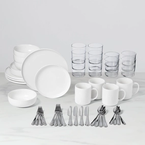24 Seven 48-Piece Dinnerware Setmodern kitchen decor ,kitchen dinner set ,dinnerware 