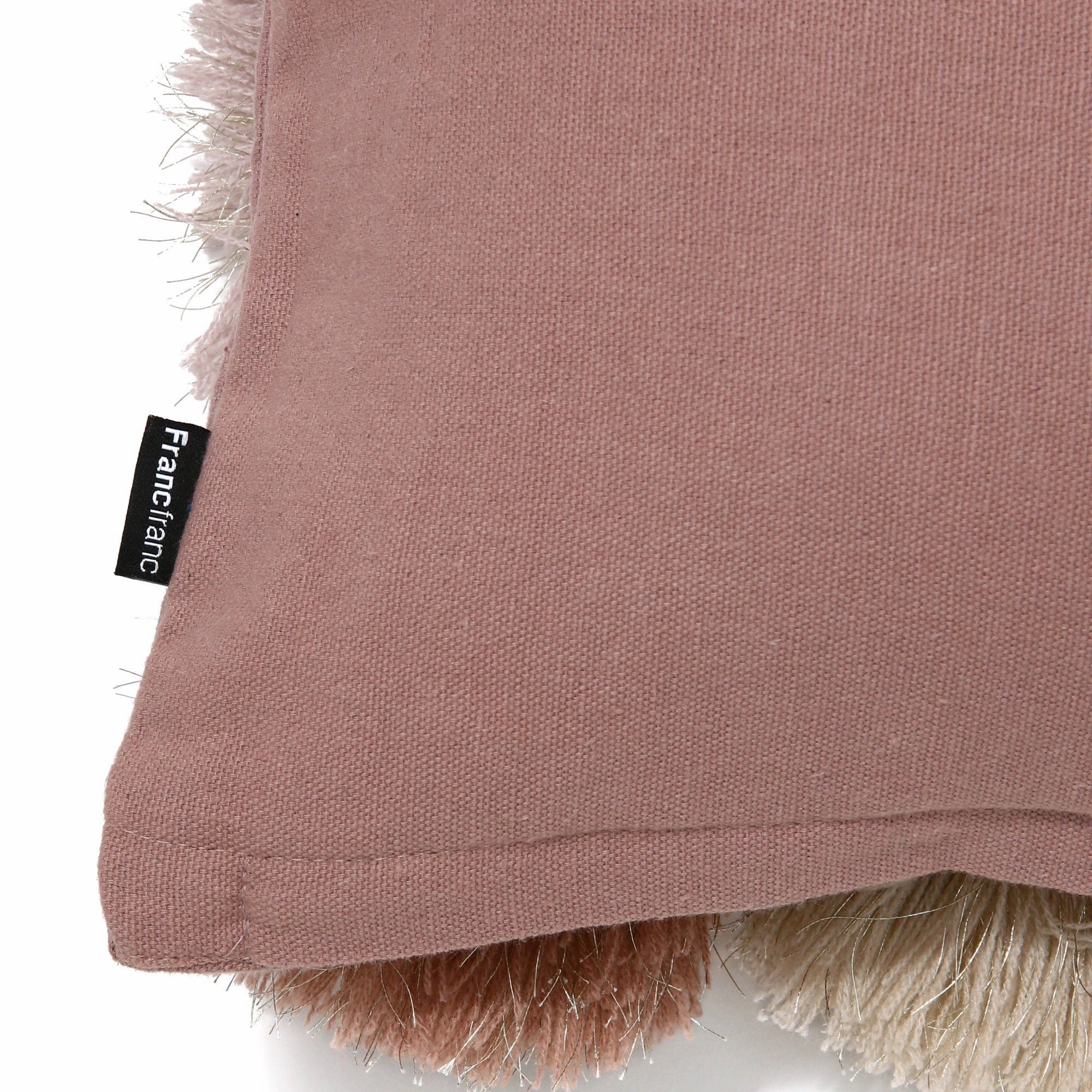 3D APPLIQUE POMPOM CUSHION COVER 25 PINK