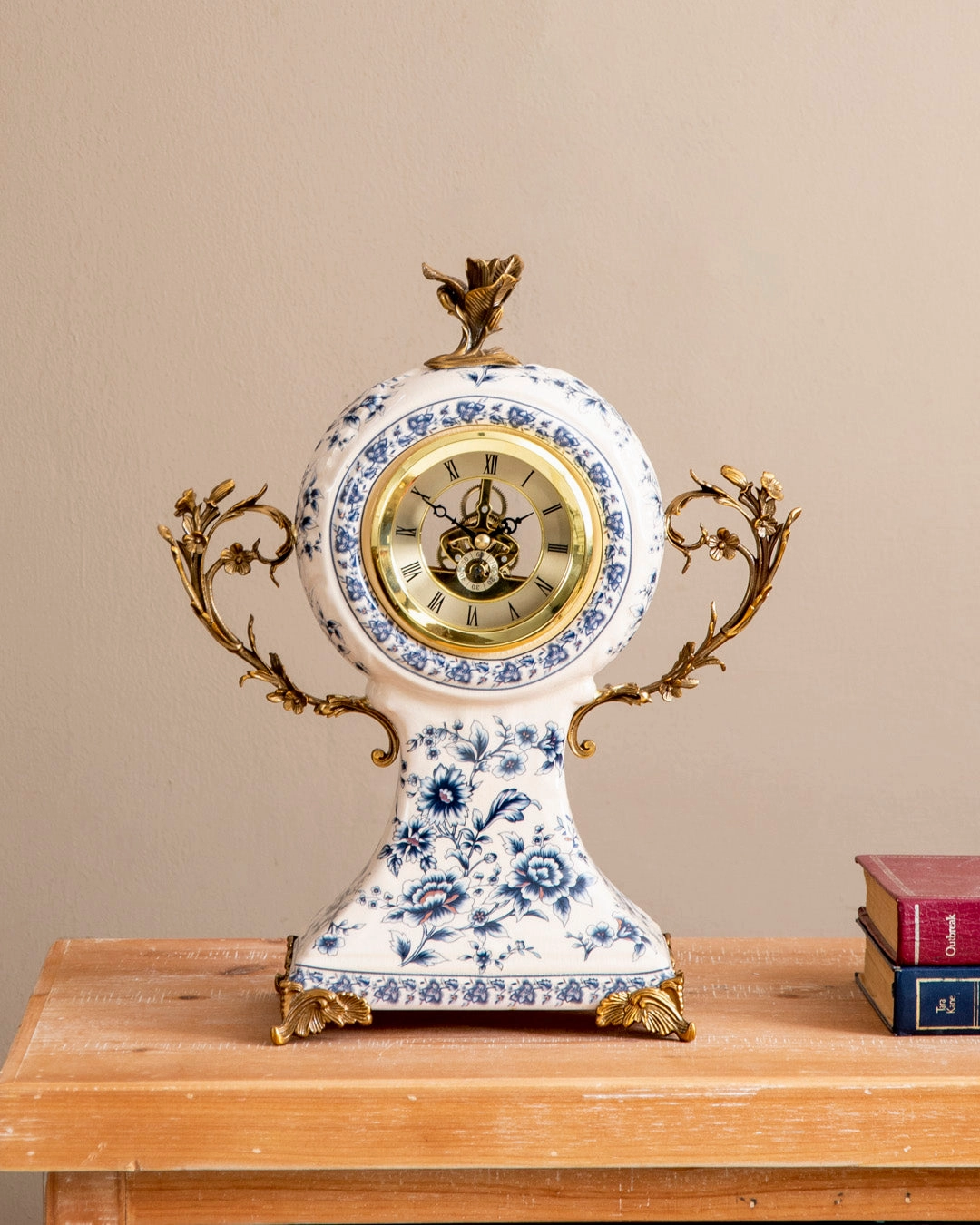 'Baroque Bloom' Ornamental Decorative Table clockhome decor ,wall decor 