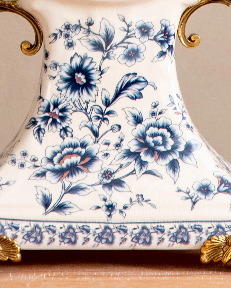 'Baroque Bloom' Ornamental Decorative Table clock