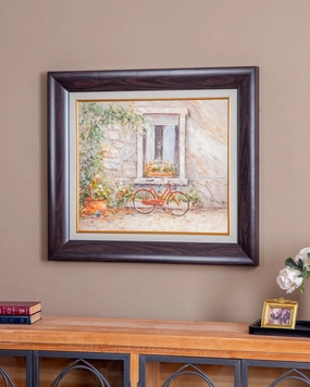 'Bicycle' Handmade Oil Painting - 28x32 Inchnordic style wall decor