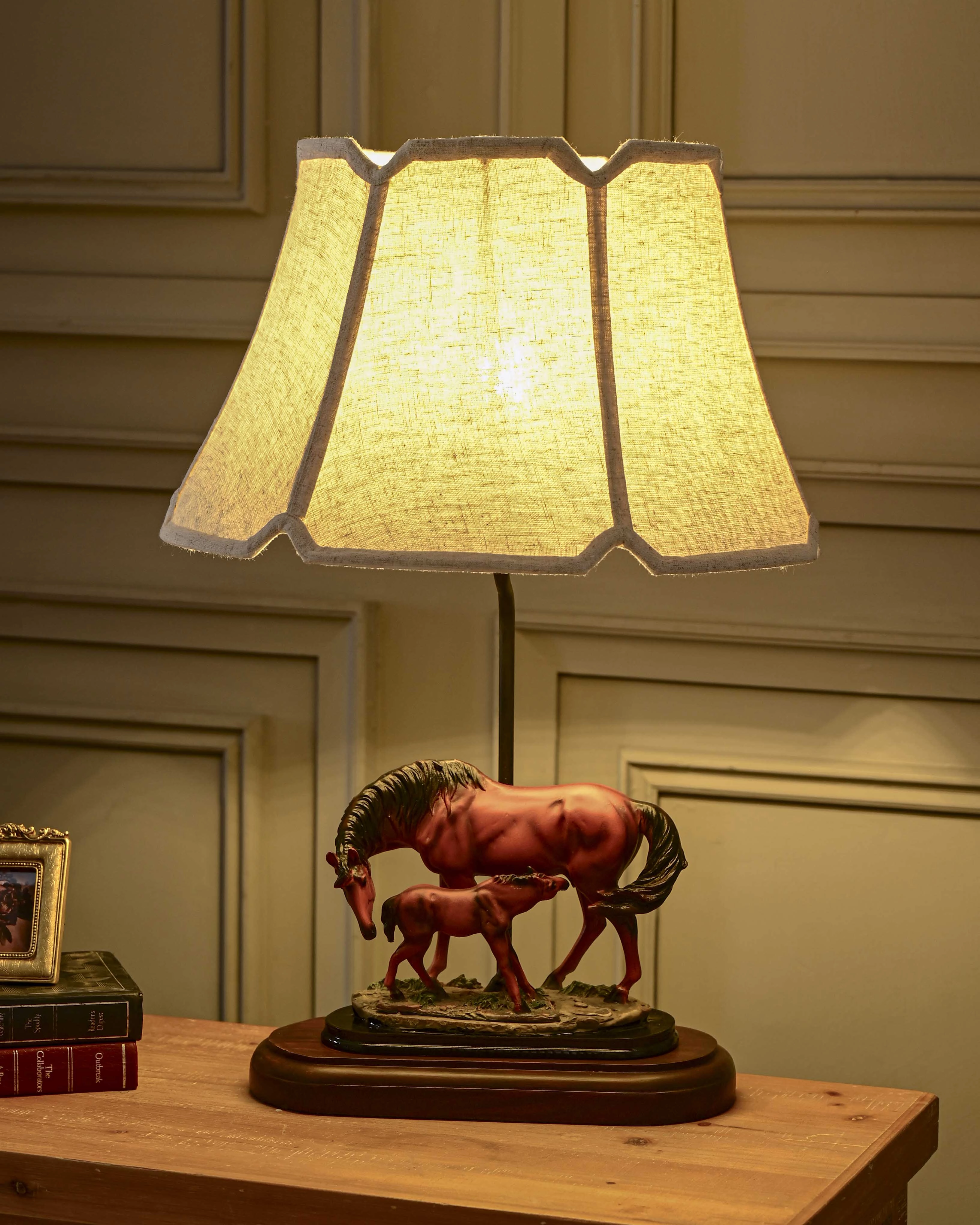 'Equine Nurturing' A Horse Feeding Table Lampmodern wall lamp,smart wall lamp