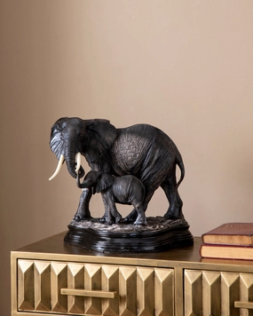 'Mother's Love' Tabletop Elephant Sculpturehome decor ,wall decor 