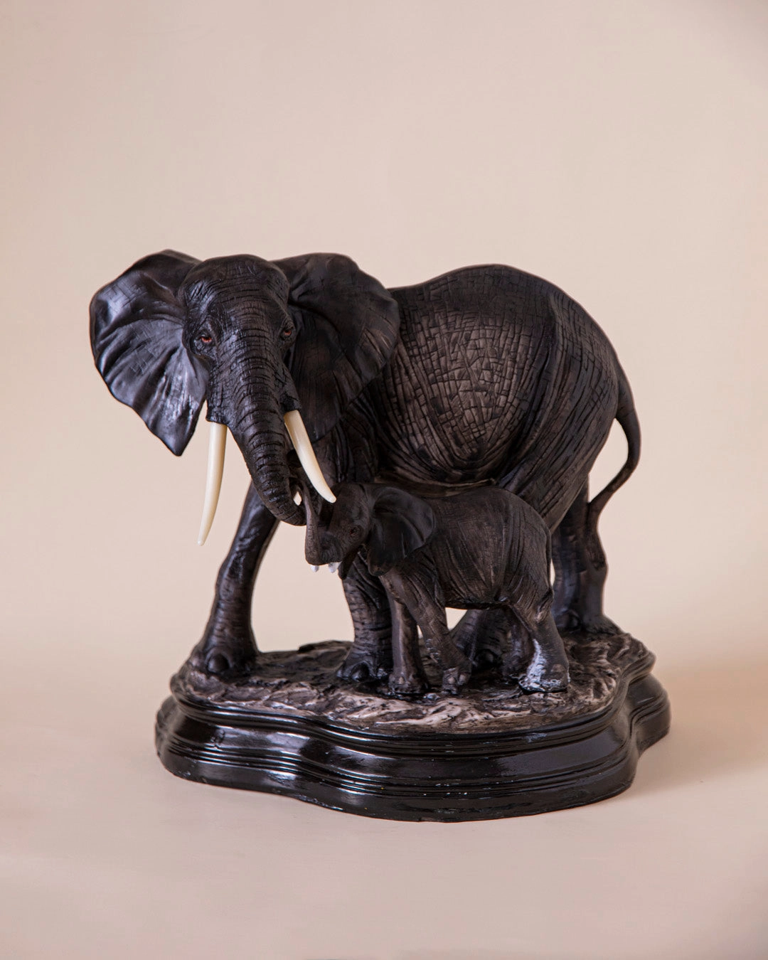 'Mother's Love' Tabletop Elephant Sculpture