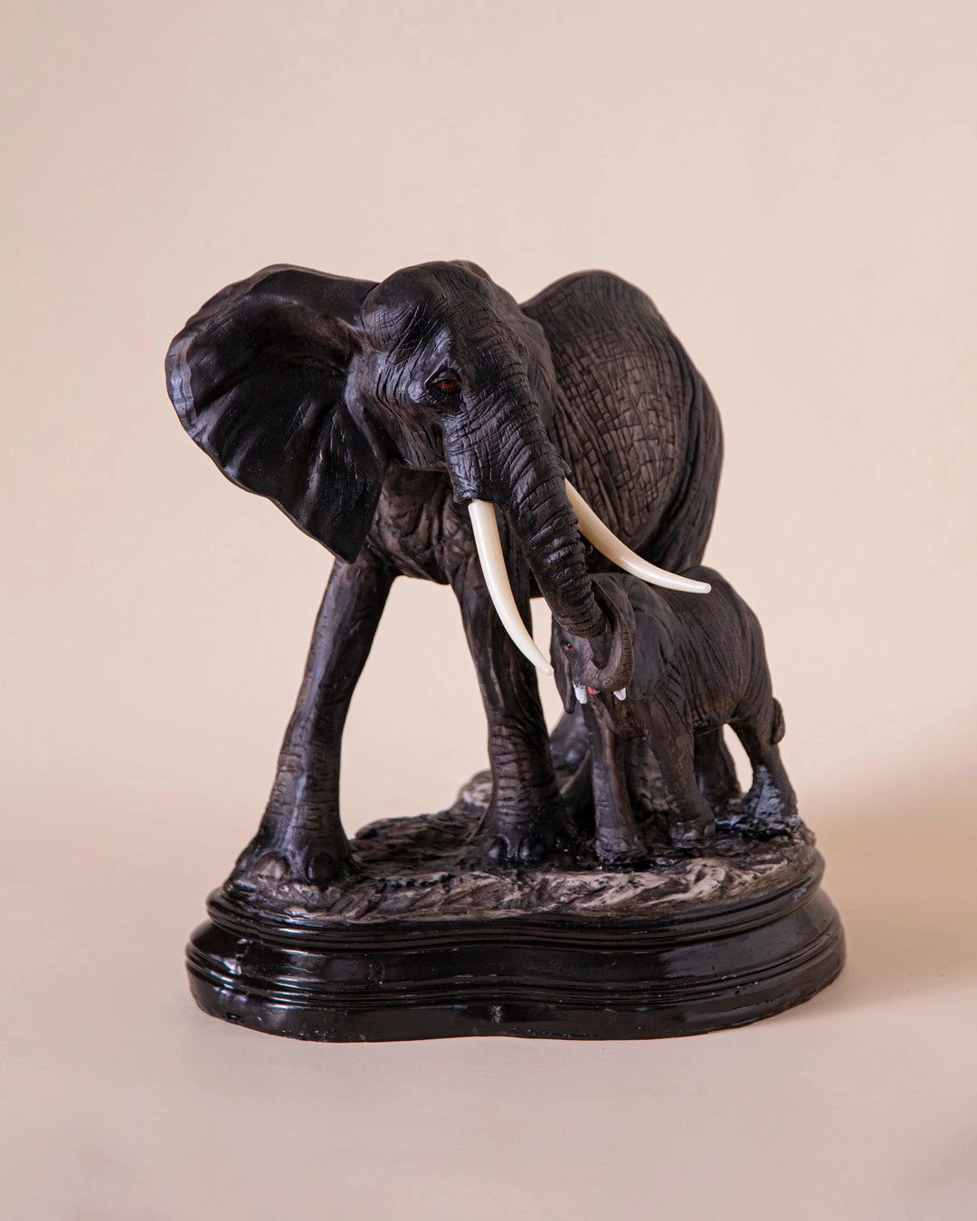 'Mother's Love' Tabletop Elephant Sculpture