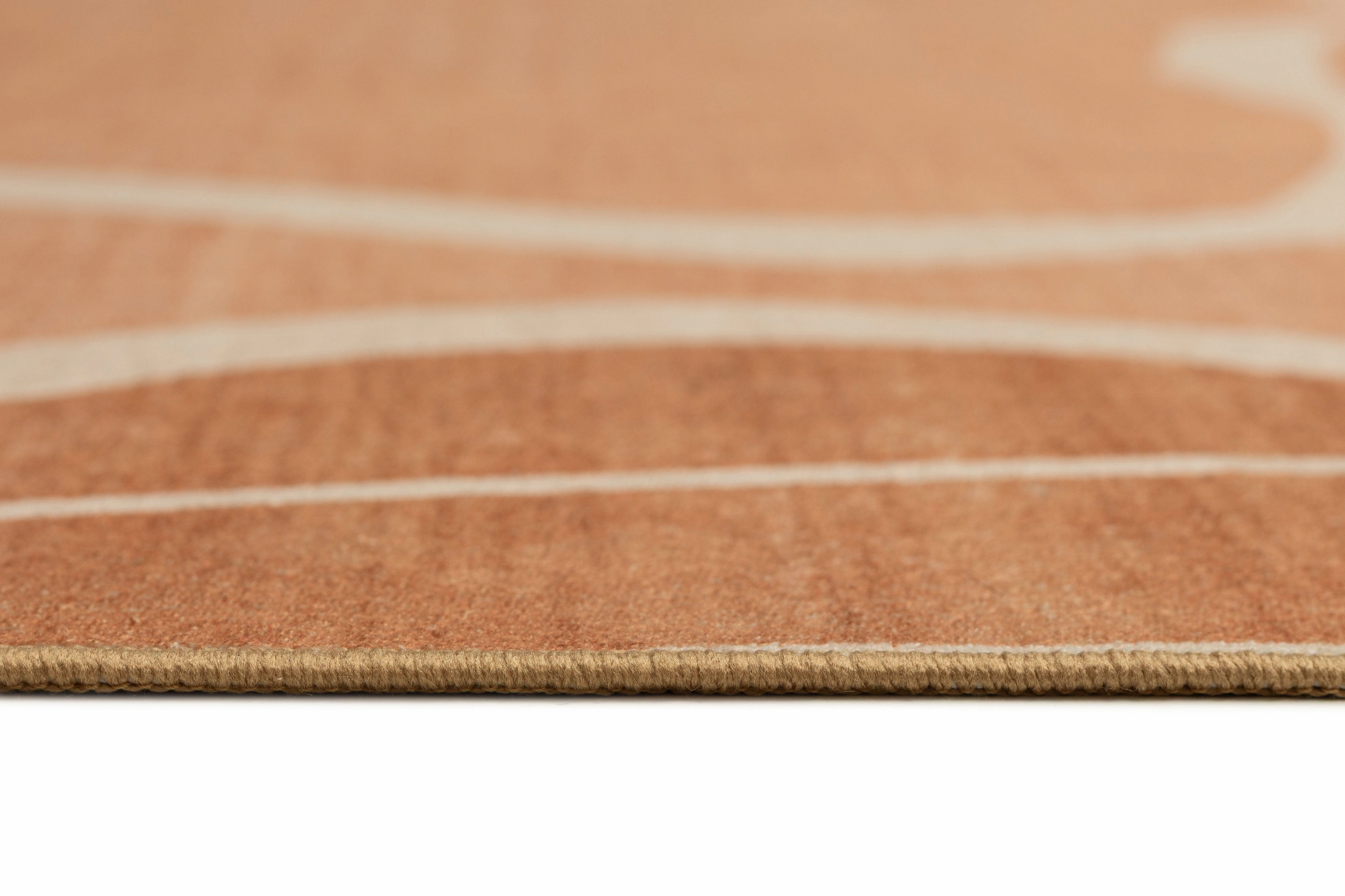 Aadita Pink and Peach Botanical Washable Rug