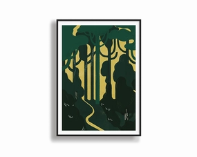 Abstract Forestmodern abstract painting decor