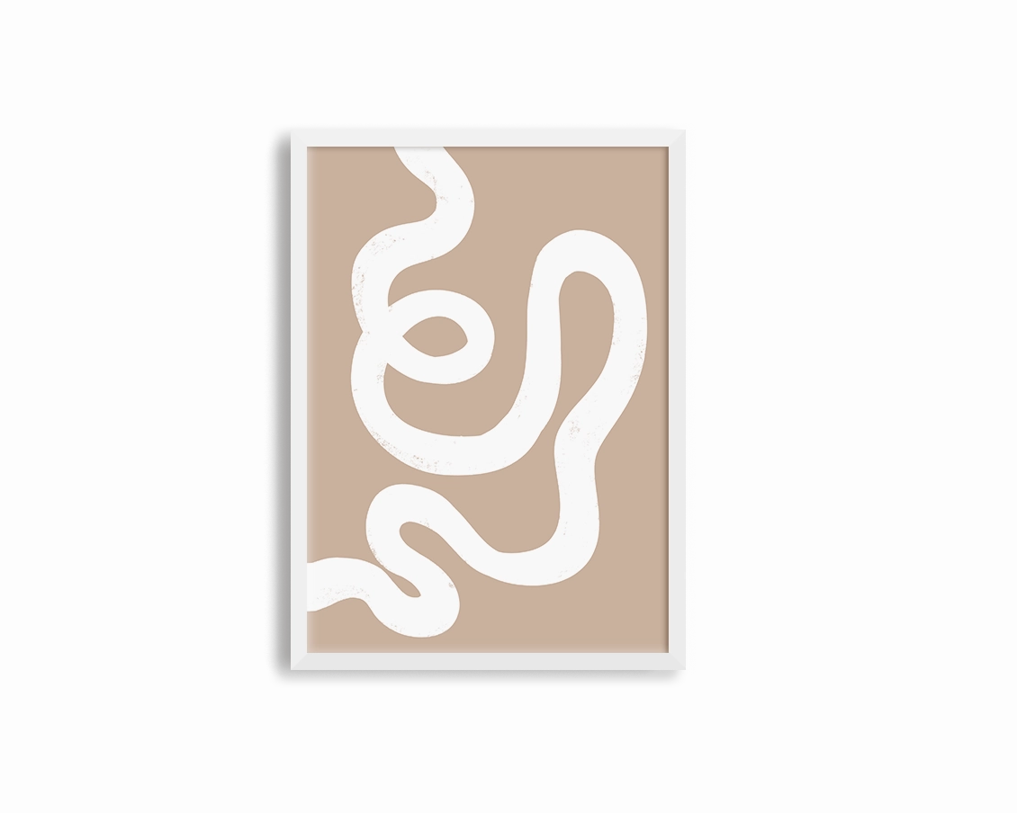 Abstract Lines Right Brown