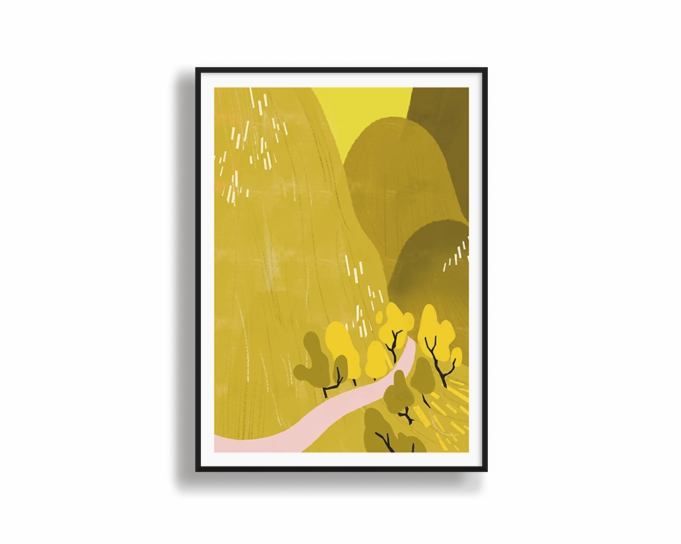 Abstract Mountainsmodern abstract painting decor