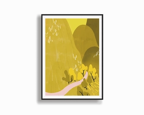 Abstract Mountainsmodern abstract painting decor