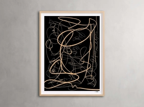 Abstract Pathway Framed Printnordic style wall decor