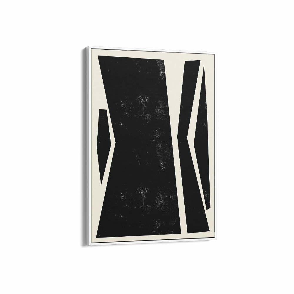 Abstract Squares Center Black