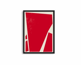 Abstract Squares Left Rednordic style wall decor