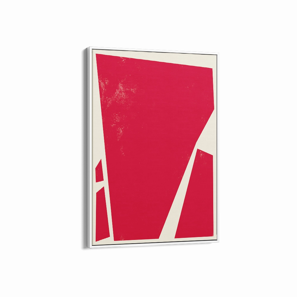 Abstract Squares Left Red