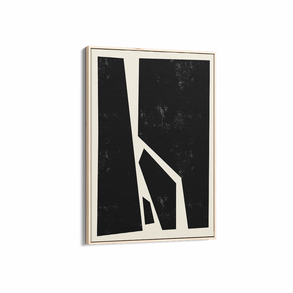 Abstract Squares Right Black