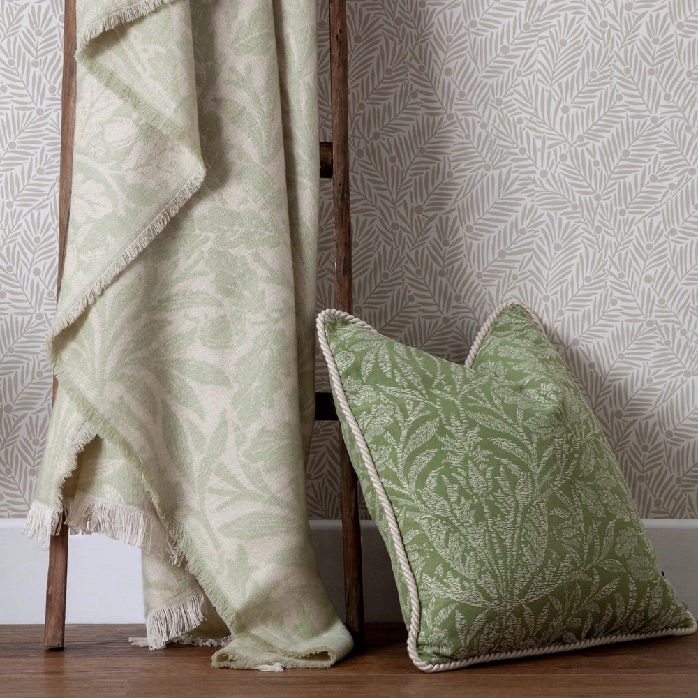 Acorn Tonal Jacquard Throw Sage