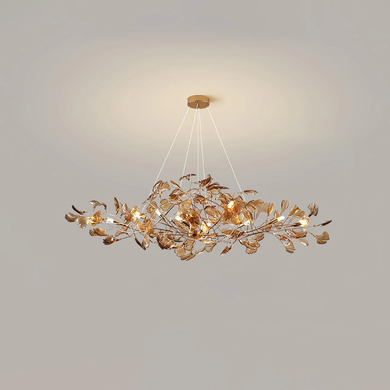 Acrylic Ginkgo Leaf Chandelier