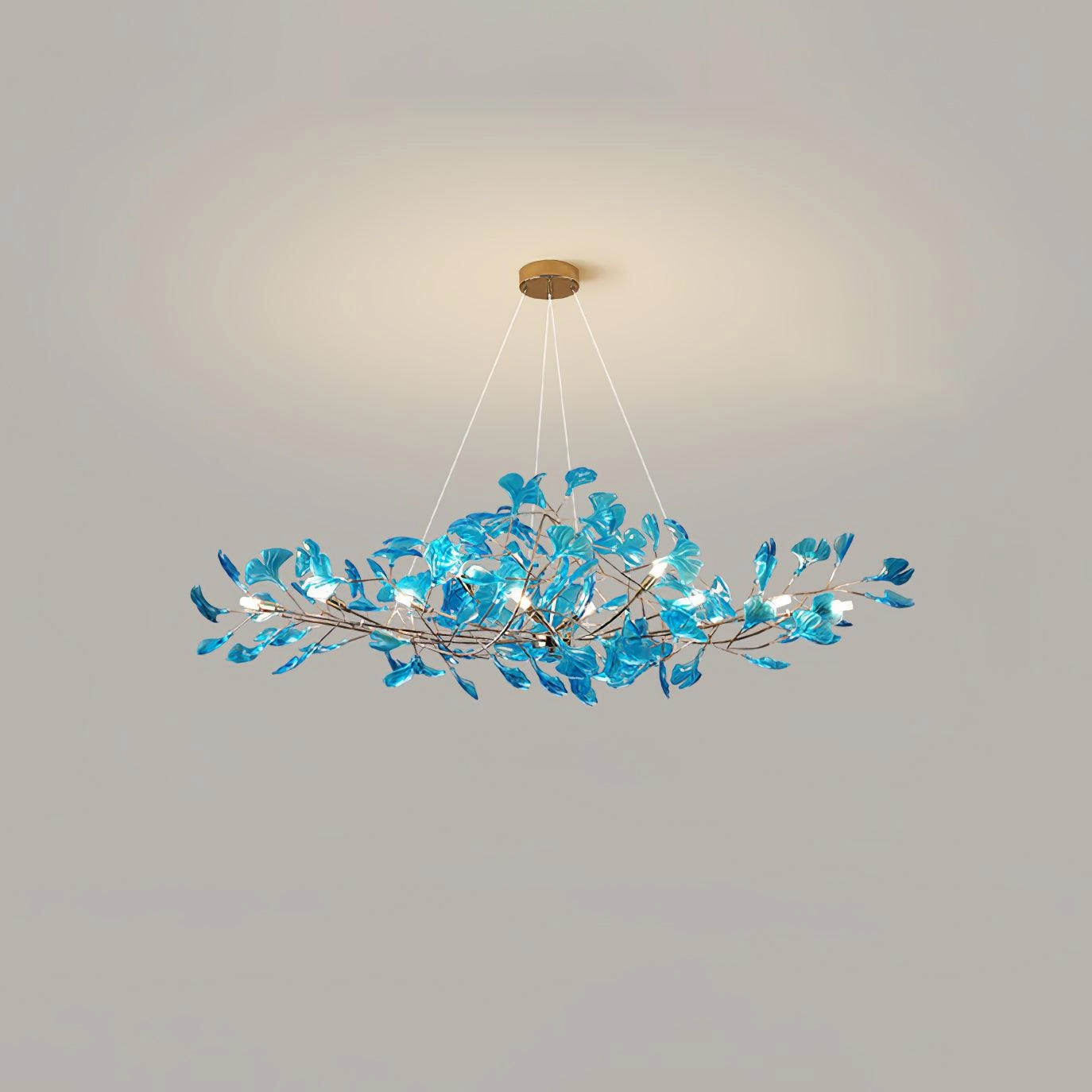 Acrylic Ginkgo Leaf Chandelier