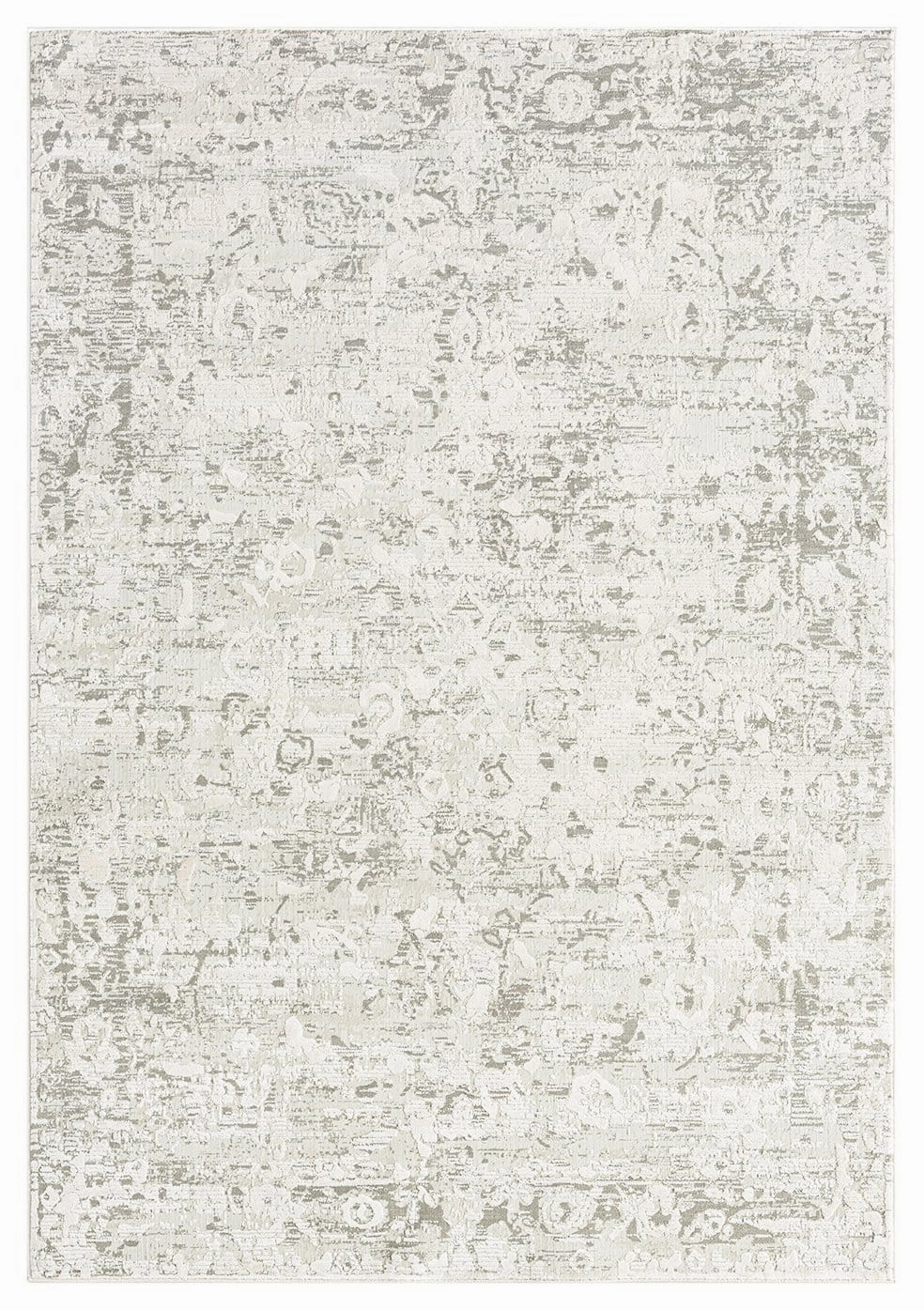 Adela Grey and Ivory Distressed Floral Rugmodern color block patchwork rug