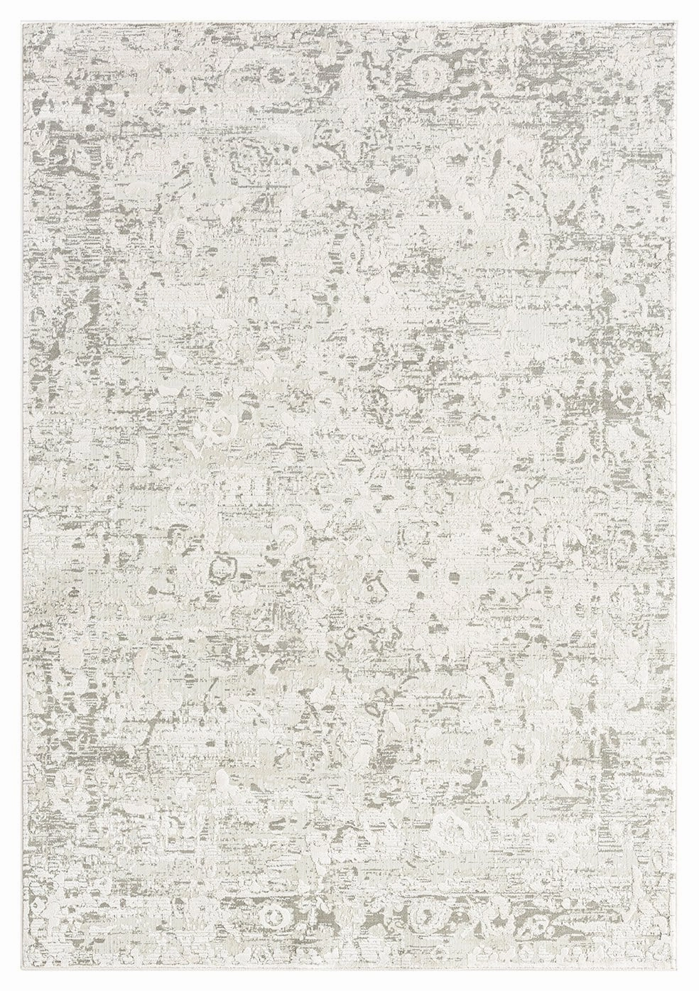 Adela Grey and Ivory Distressed Floral Rugmodern color block patchwork rug
