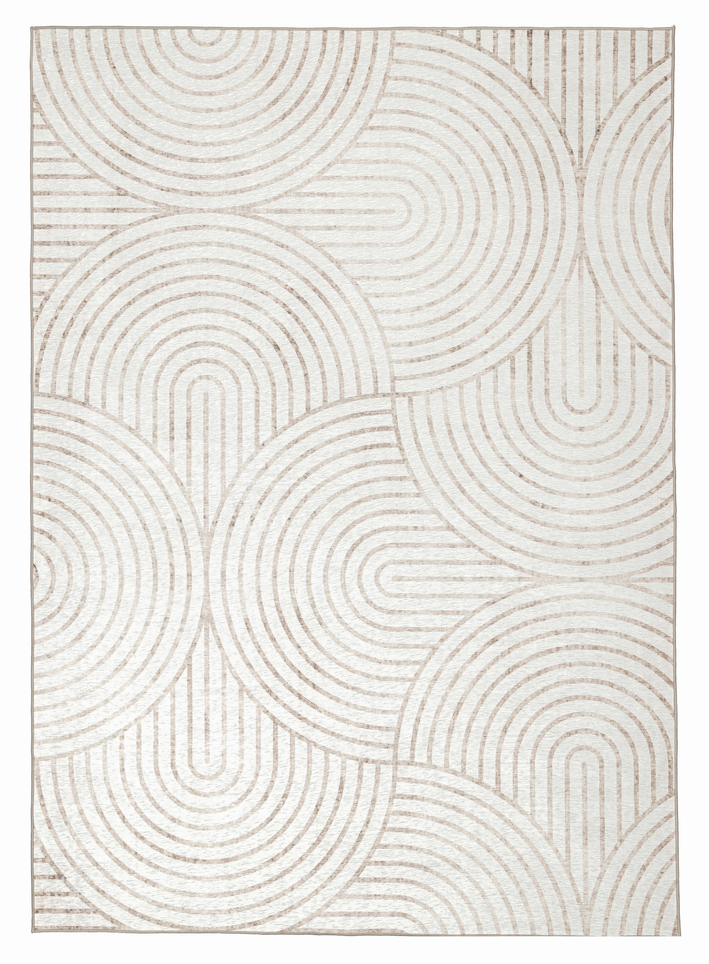 Adlin Beige Cream Indoor Outdoor Washable Rugmodern color block patchwork rug