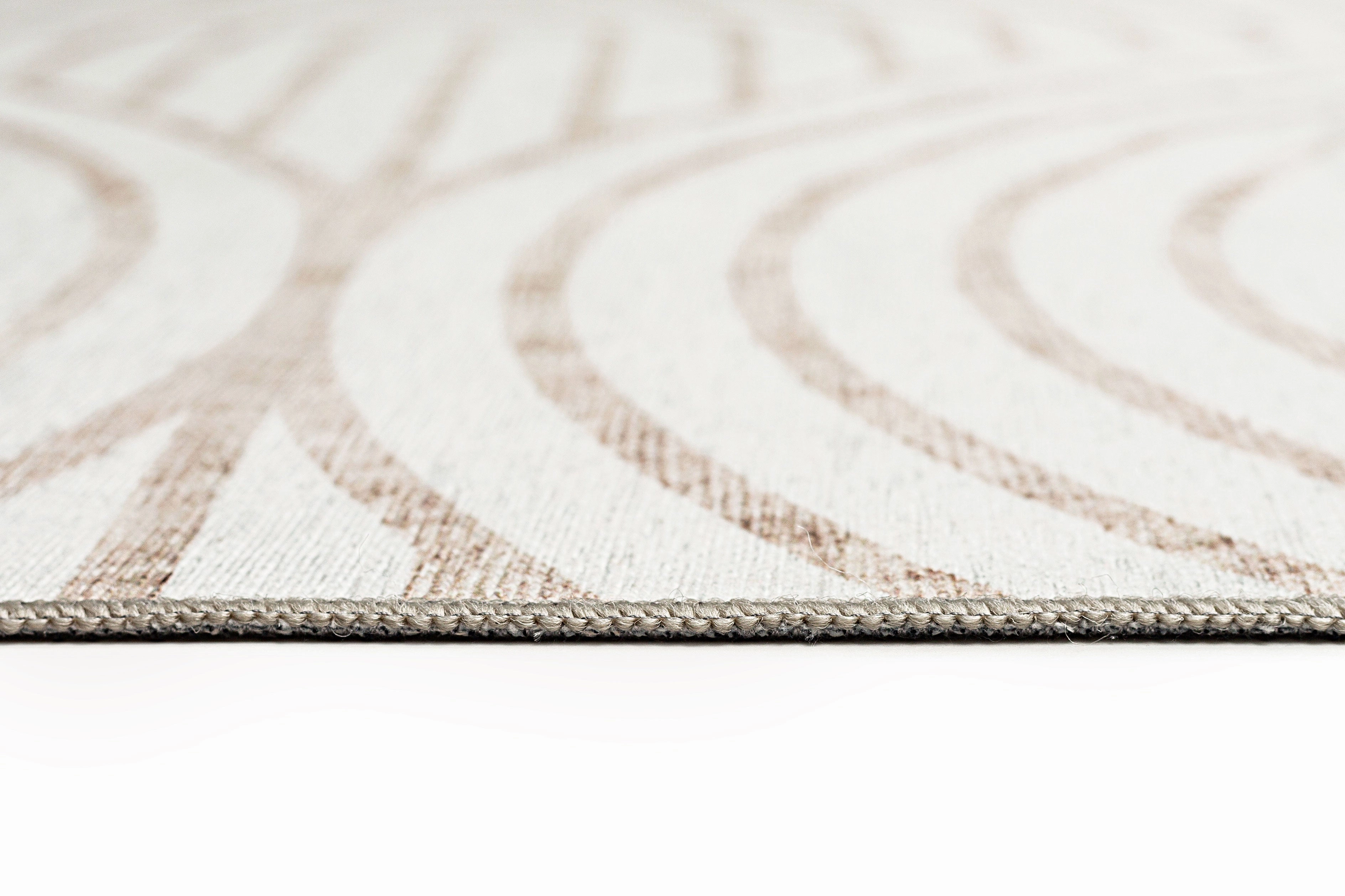 Adlin Beige Cream Indoor Outdoor Washable Rug