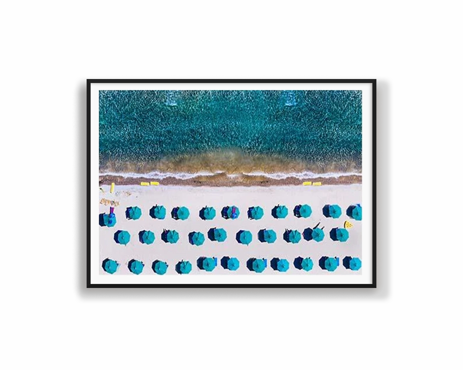 Aerial Umbrella Beachnordic style wall decor