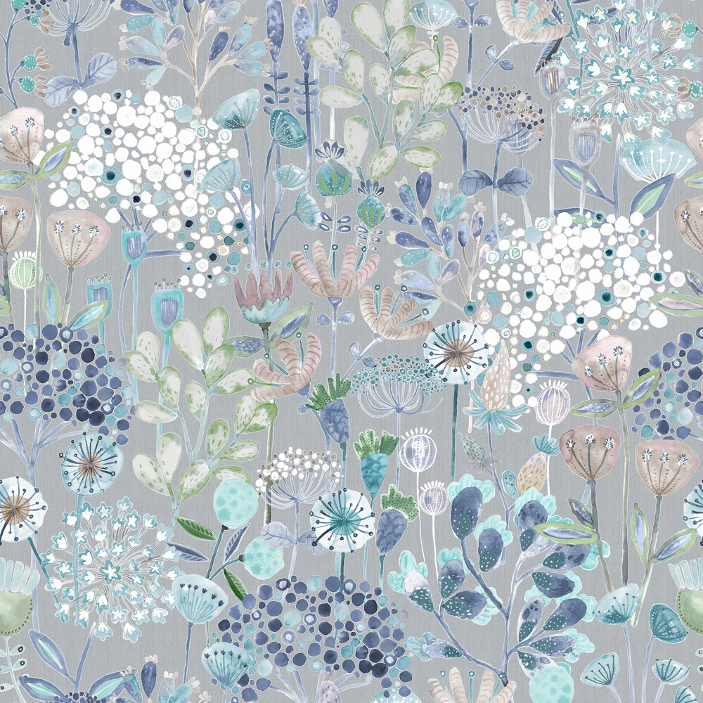 Ailsa Printed Cotton Made to Measure Roman Blinds Cornflower