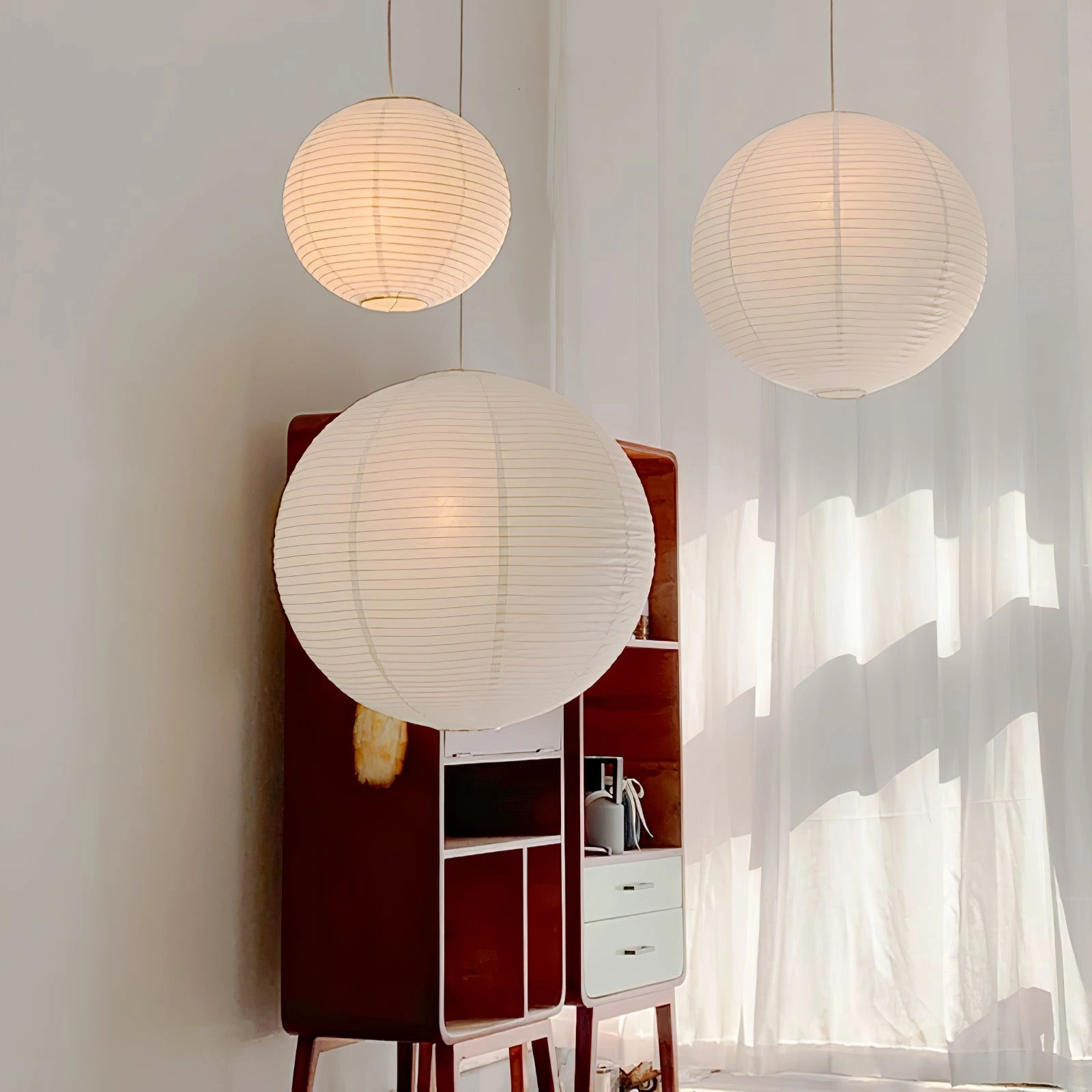 Akari A Round Swag Light