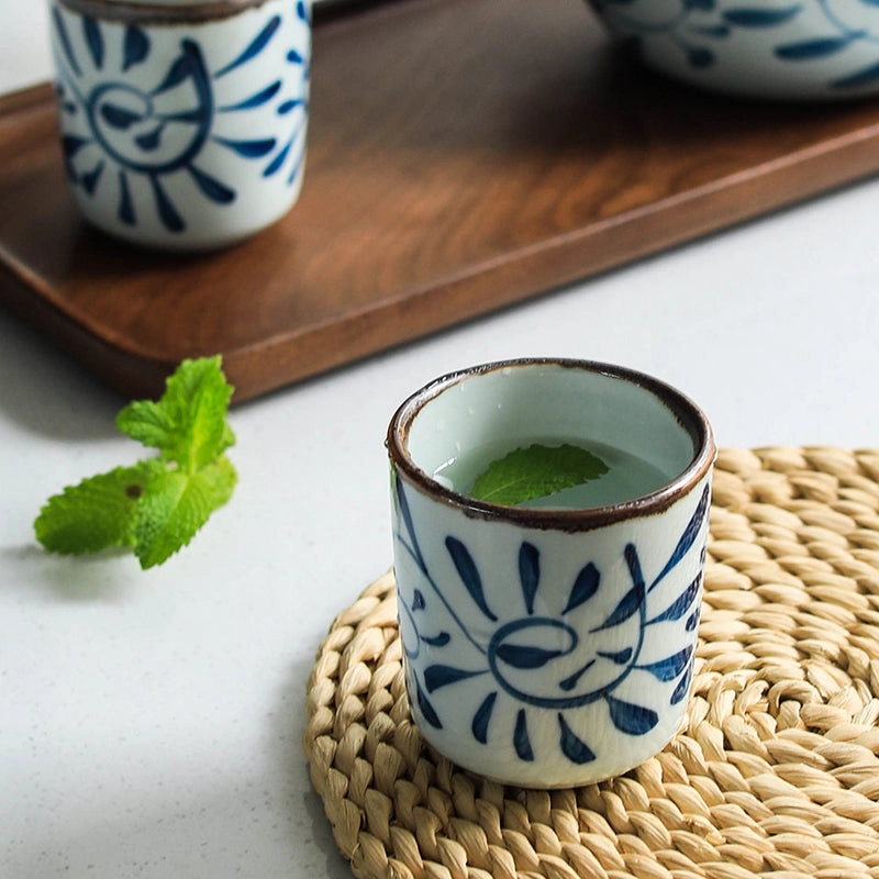 Akari Blue and White Japanese Tea Set