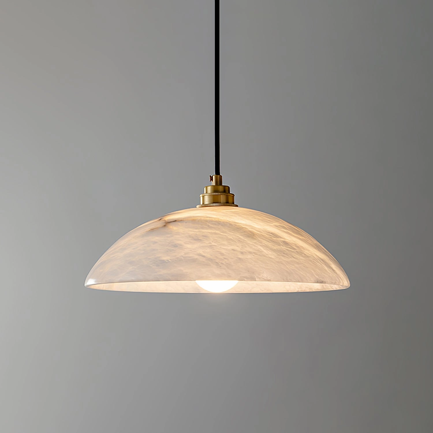 Alabaster Dome Swag Pendant Lamp