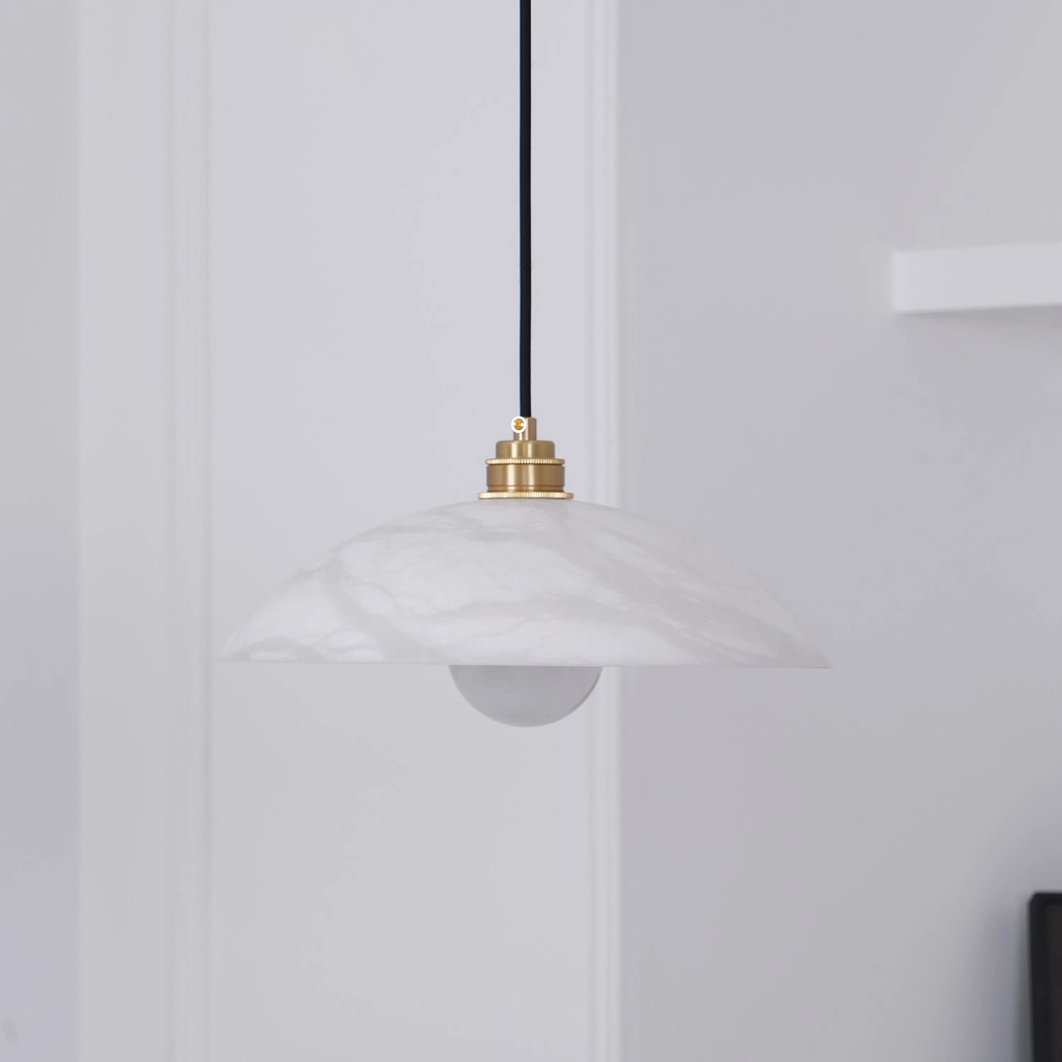 Alabaster Dome Swag Pendant Lamp