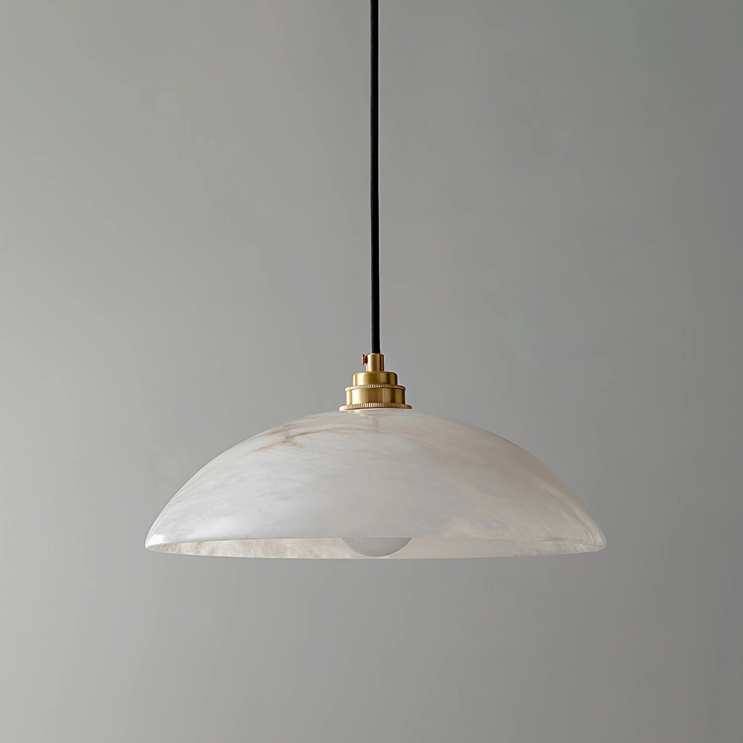 Alabaster Dome Swag Pendant Lamp