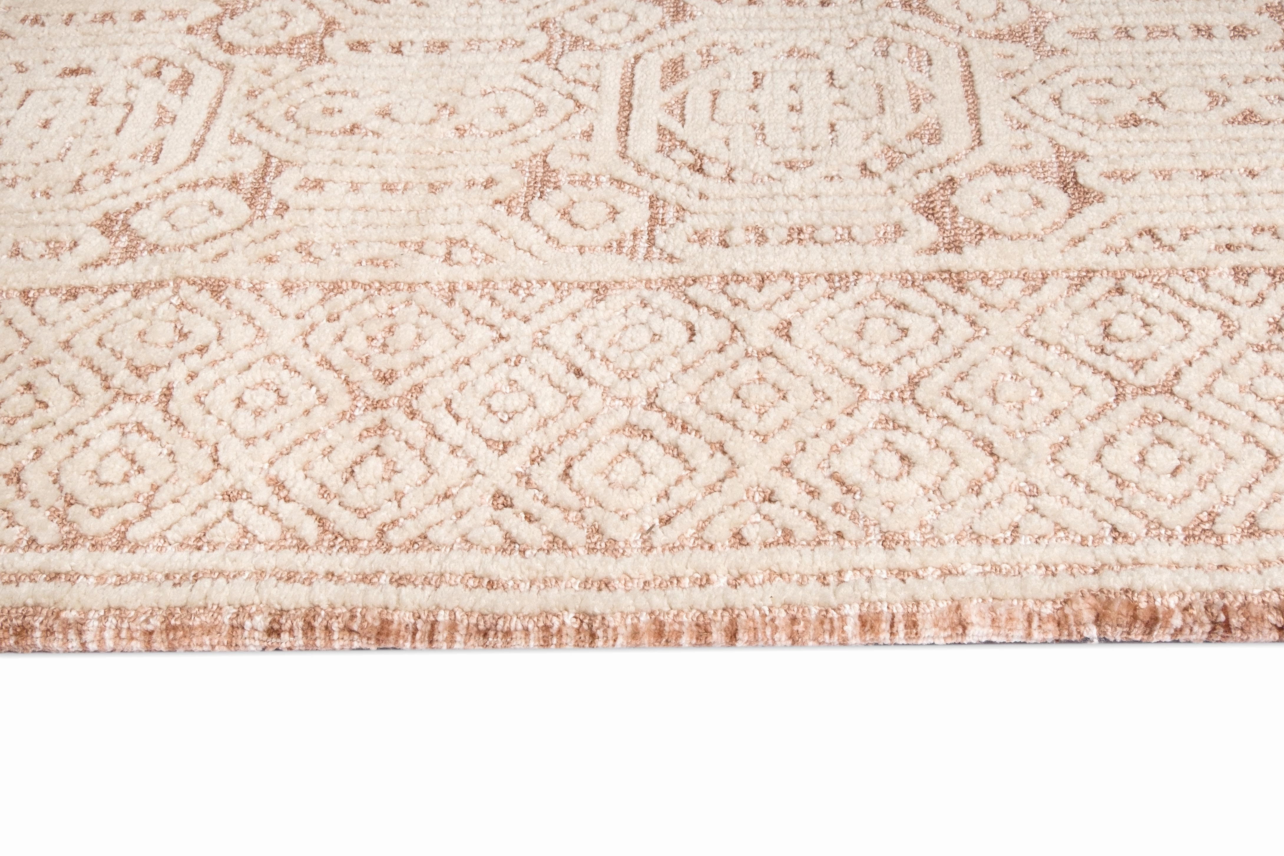 Alessandra Peach Ivory Runner Rug *NO RETURNS UNLESS FAULTY
