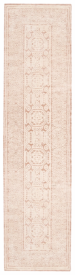 Alessandra Peach Ivory Runner Rug *NO RETURNS UNLESS FAULTYmodern color block patchwork rug