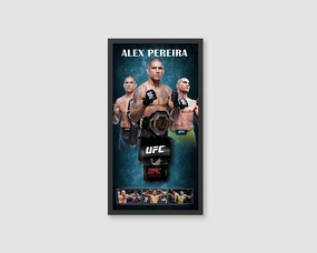 Alex Pereira Hand Signed UFC Glovehandmade souvenirs