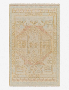 Alexa Hand-Knotted Wool-Blend Rugmodern color block patchwork rug
