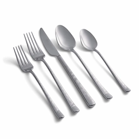 Almada Mirror Texture 30 Piece Flatware Kiteco-friendly bamboo fiber tableware set 