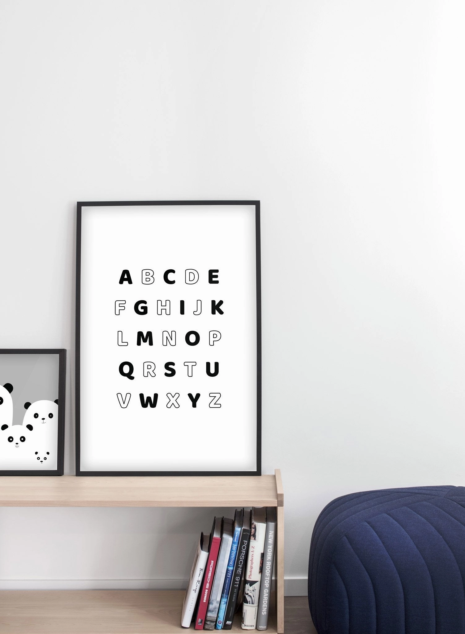 Alphabet in Black, Poster