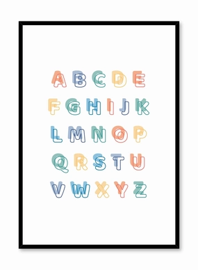 Alphabet, Posterpop culture themed posters
