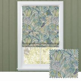 Althorp Printed Cotton Made to Measure Roman Blinds Capribedding sets ,throw blankets 