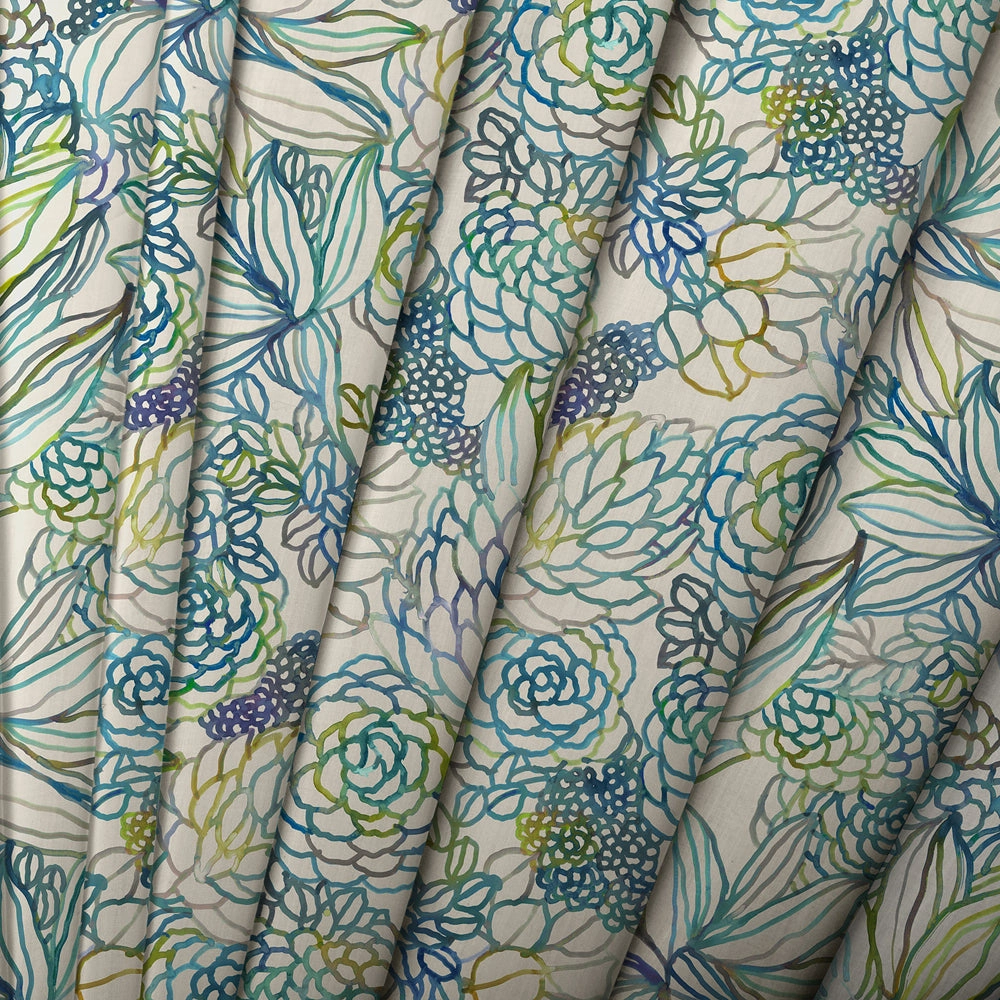 Althorp Printed Cotton Made to Measure Roman Blinds Capri