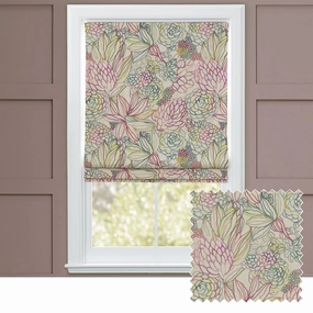 Althorp Printed Cotton Made to Measure Roman Blinds Sorbetbedding sets ,throw blankets 
