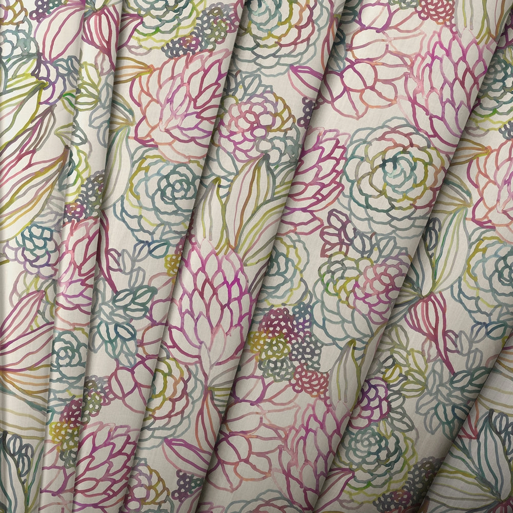 Althorp Printed Cotton Made to Measure Roman Blinds Sorbet