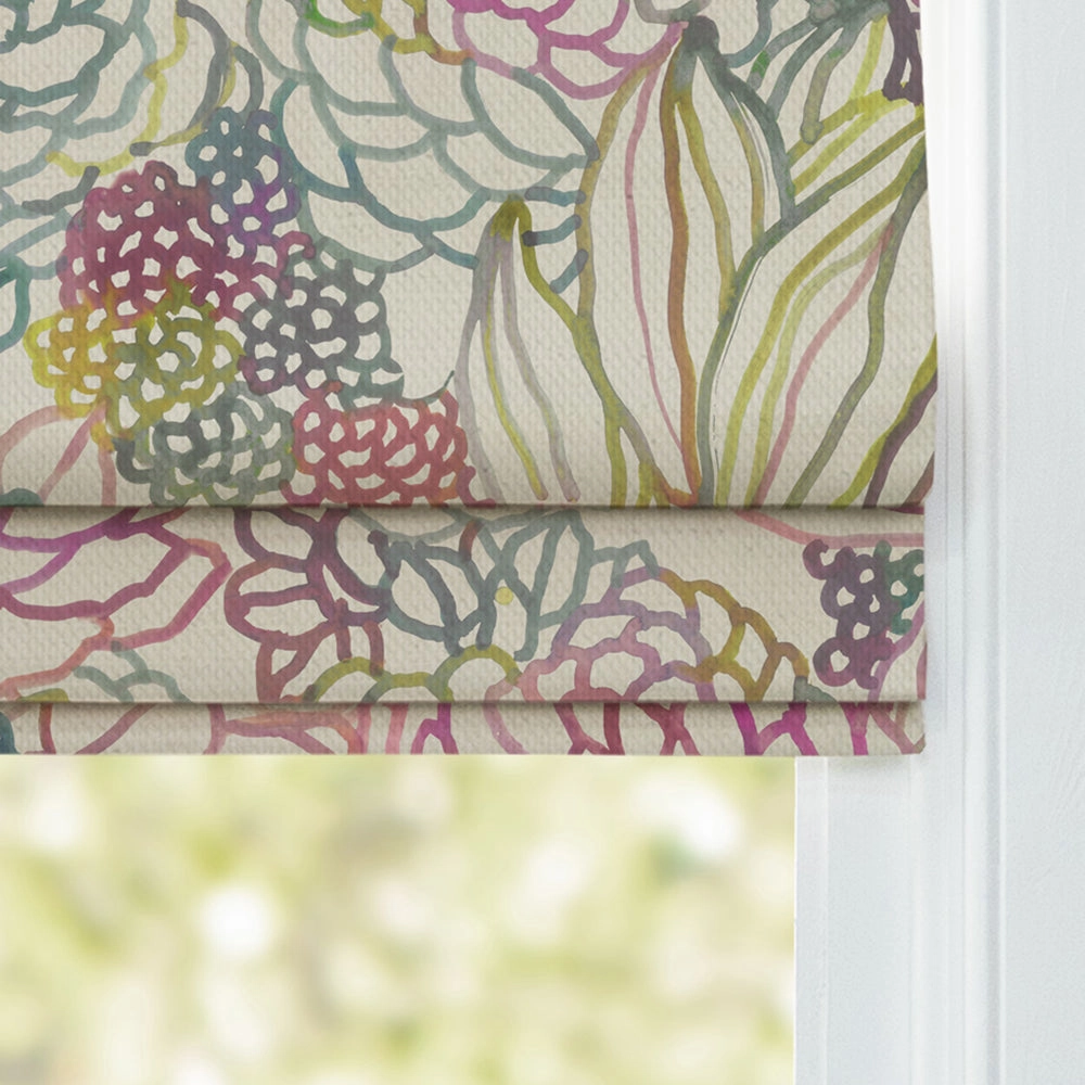 Althorp Printed Cotton Made to Measure Roman Blinds Sorbet