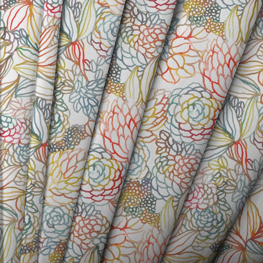 Althorp Printed Made to Measure Curtains Cinnamon