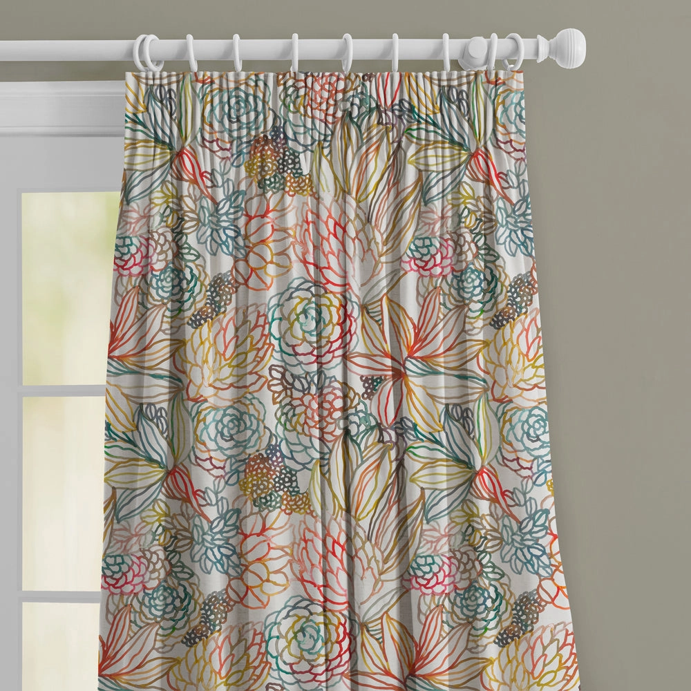 Althorp Printed Made to Measure Curtains Cinnamon