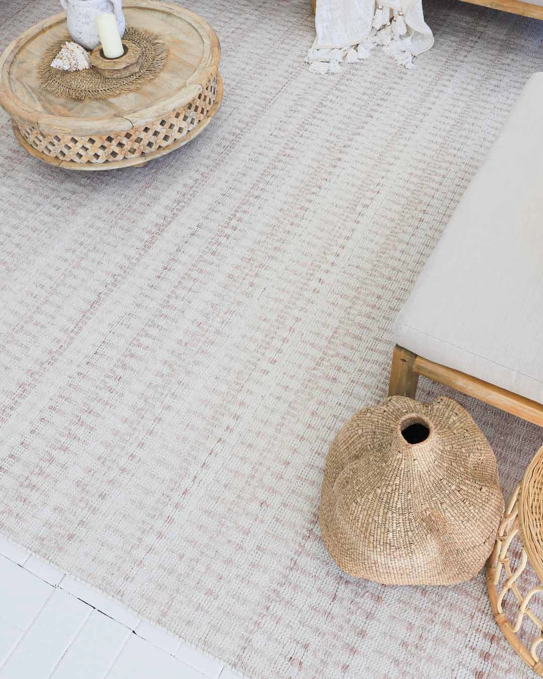 Alva Taupe & Ivory Flatweave Indoor Outdoor Rug