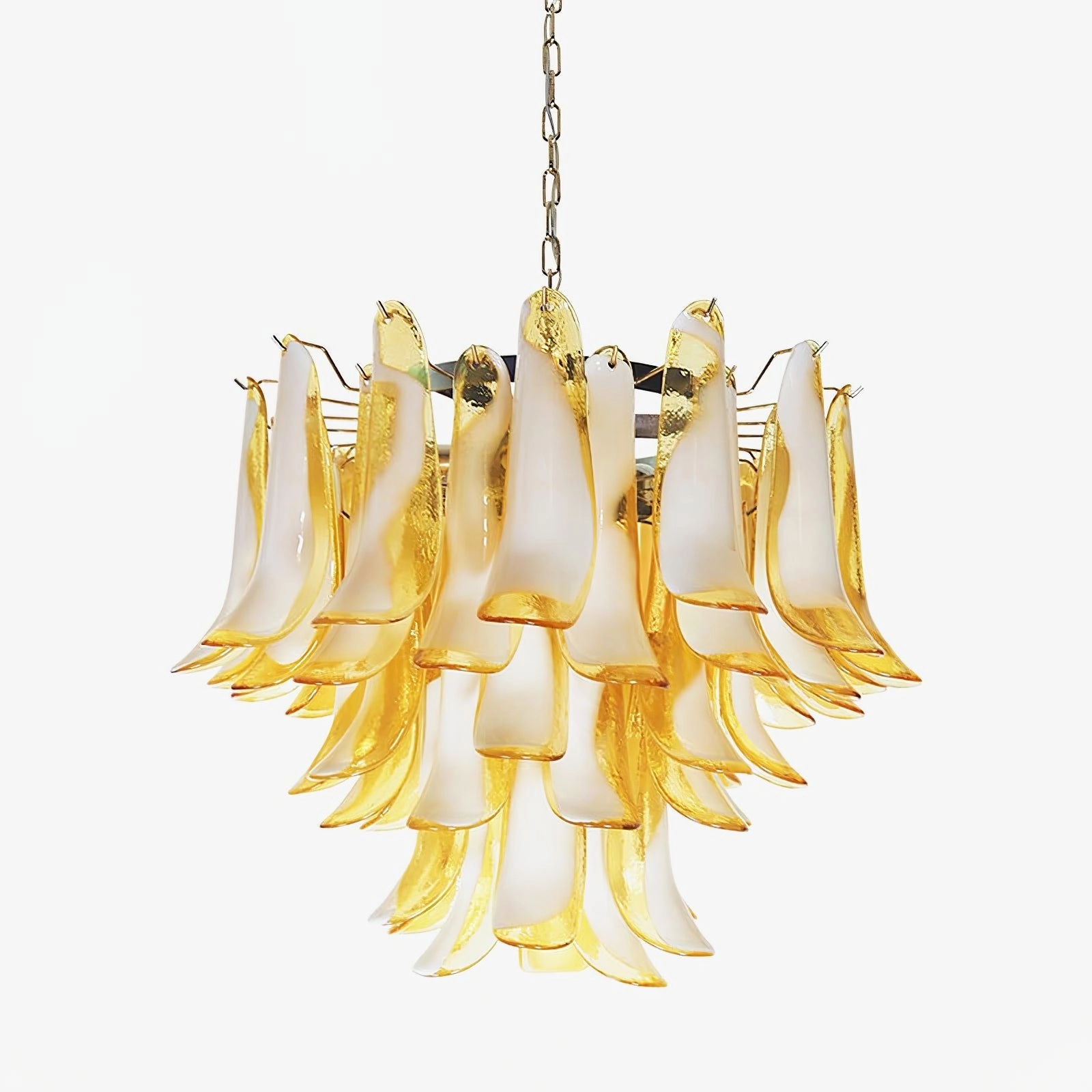 Amber Glass Murano Petals Chandelierrustic chandelier,bedroom chandelier 